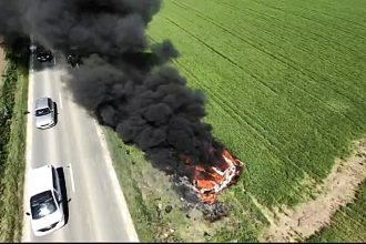 FOTO: Autorurismul de la Luncași a ars în întregime