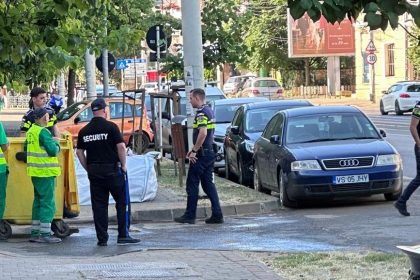 FOTO: Polițistii au răscolit prin tomberon