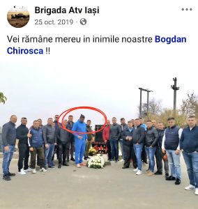 FOTO: Membrii Brigăzii comemorează pe Bogdan Chiroșcă, mort în viile de pe Bucium. A murit pe ATV